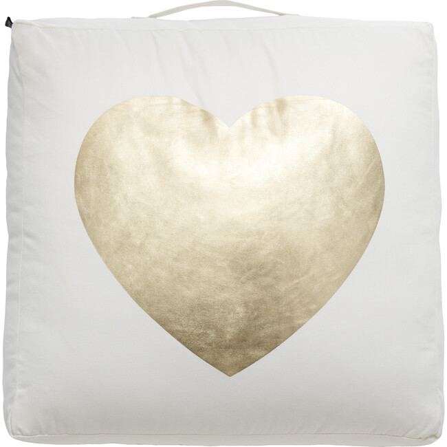 Heart Of Gold Floor Pillow