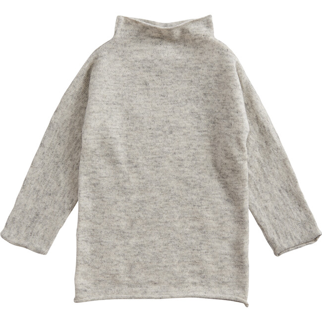 Funnel Dress, Silver Grey Marl - Dresses - 1