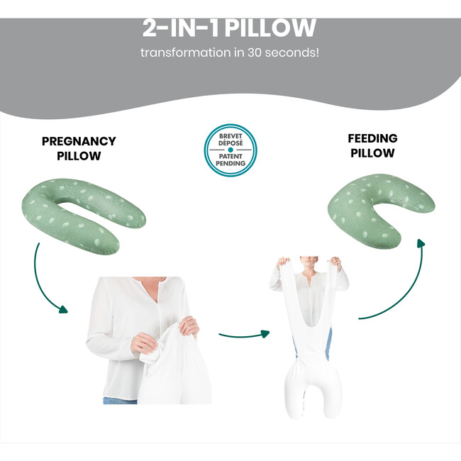 B.Love 2-in-1 Pillow Green - Nursing Pillows - 2