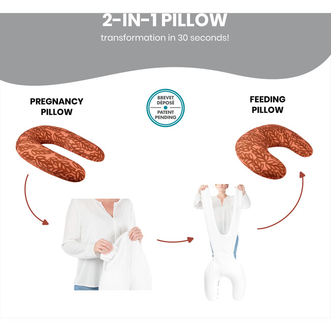 B.Love 2-in-1 Pillow Terracotta - Nursing Pillows - 6