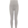 Plain Bamboo Cotton Tights, Grey - Tights - 1 - thumbnail