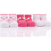 Heart Print 3-Piece Socks Set, Pink - Socks - 1 - thumbnail