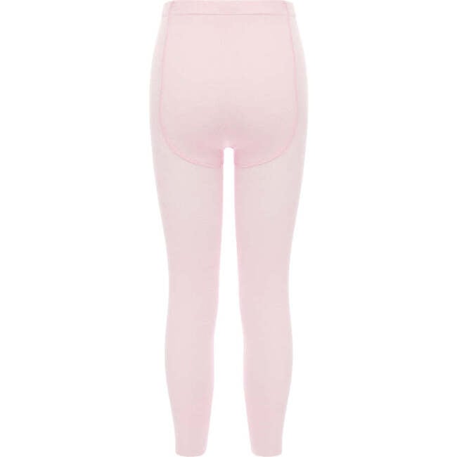 Plain Bamboo Cotton Tights, Pink - Tights - 3