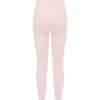 Plain Bamboo Cotton Tights, Pink - Tights - 3