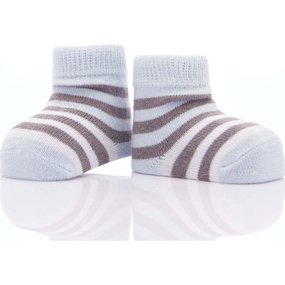 Koala Print 3-Piece Cottons Socks Set, Blue - Socks - 4