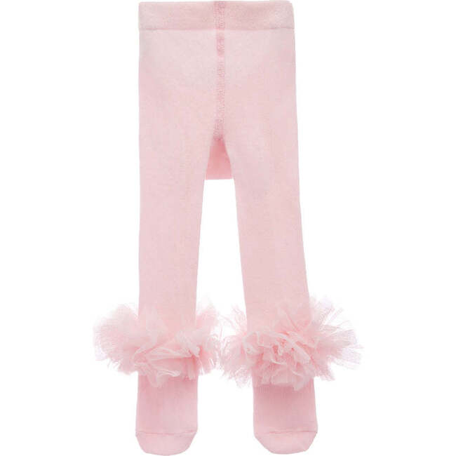 Ankle Ruffle Tights, Pink