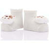 Animal Plush 3-Piece Cotton Socks Set, Cream - Socks - 5