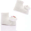 Animal Plush 3-Piece Cotton Socks Set, Cream - Socks - 7