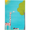 Giraffe Rug, Turquoise 100 x 150 - Rugs - 1 - thumbnail