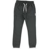 Journeymen Jogger With Porkchop Pocket, Black - Pants - 1 - thumbnail