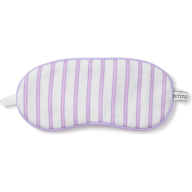 Traditional Eye Mask, Lavender French Ticking