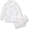 Pajama Set With Pearl Buttons, Fields of Provence - Pajamas - 1 - thumbnail