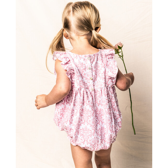 Ruffled Romper, Vintage Rose - Rompers - 3