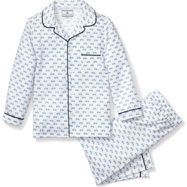 Pajama Set With Pearl Buttons, Bicyclette - Pajamas - 1