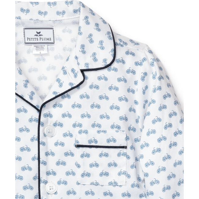 Pajama Set With Pearl Buttons, Bicyclette - Pajamas - 5