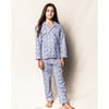 Pajama Set With Pearl Buttons, Fleur D'Azur - Pajamas - 3