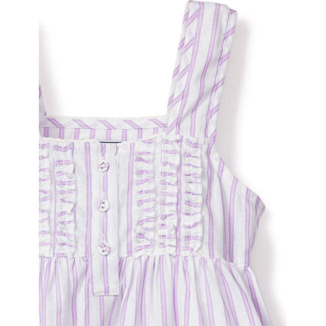 Charlotte Nightgown, Lavender French Ticking - Nightgowns - 2