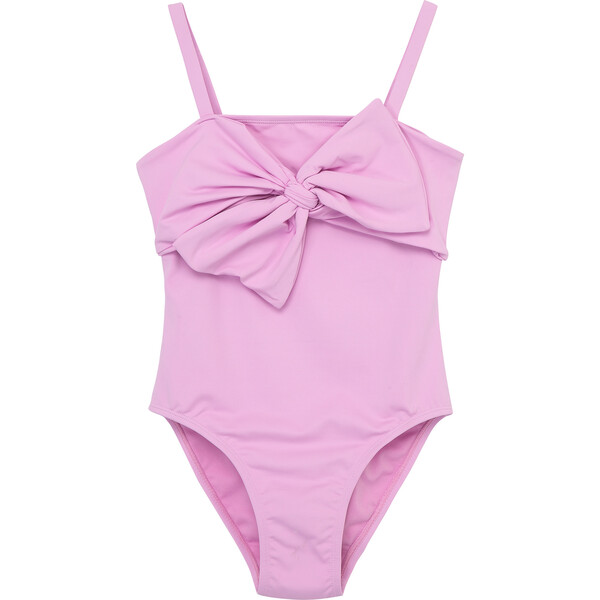 Bow Front One-Piece Swimsuit, Lavender - Habitual Swim | Maisonette