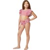 Flutter Nautical-Striped Two-Piece Swimsuit, Red - Two Pieces - 2