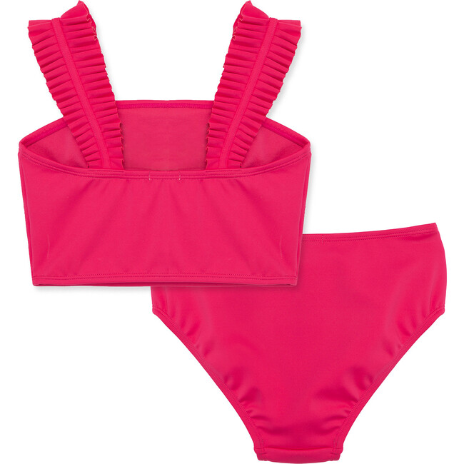 Ruched Two-Piece Swimsuit, Pink - Two Pieces - 3
