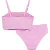 Bow Front Two-Piece Swimsuit, Lavender - Two Pieces - 3 - thumbnail