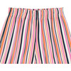 Pleated Satin Culottes, Stripe - Pants - 3
