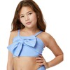 Bow Front Two-Piece Swimsuit, Blue - Two Pieces - 7