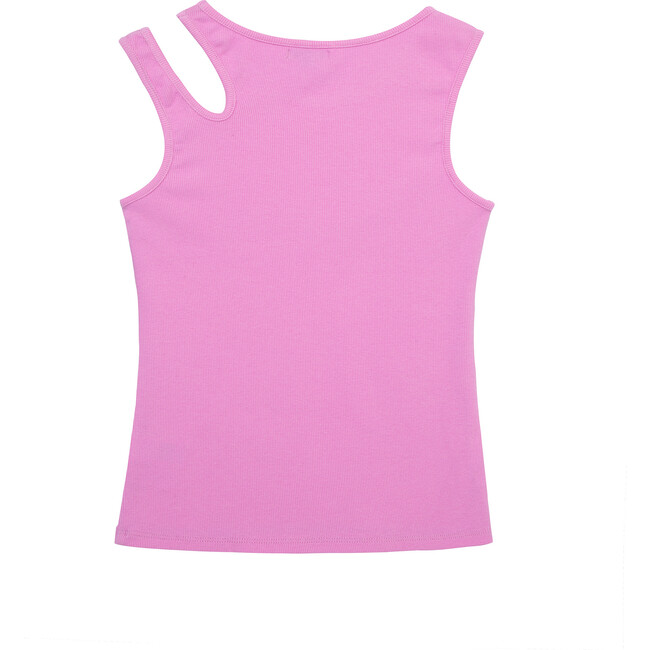 Cutout Ribbed Tank, Purple - T-Shirts - 2