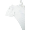 Twisted One Shoulder Top, White - T-Shirts - 3