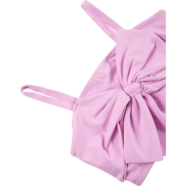 Bow Front Two-Piece Swimsuit, Lavender - Two Pieces - 4
