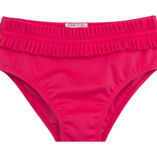 Ruched Two-Piece Swimsuit, Pink - Two Pieces - 5