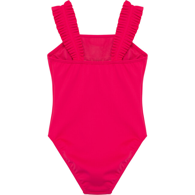 Ruched One-Piece Swimsuit, Pink - One Pieces - 3