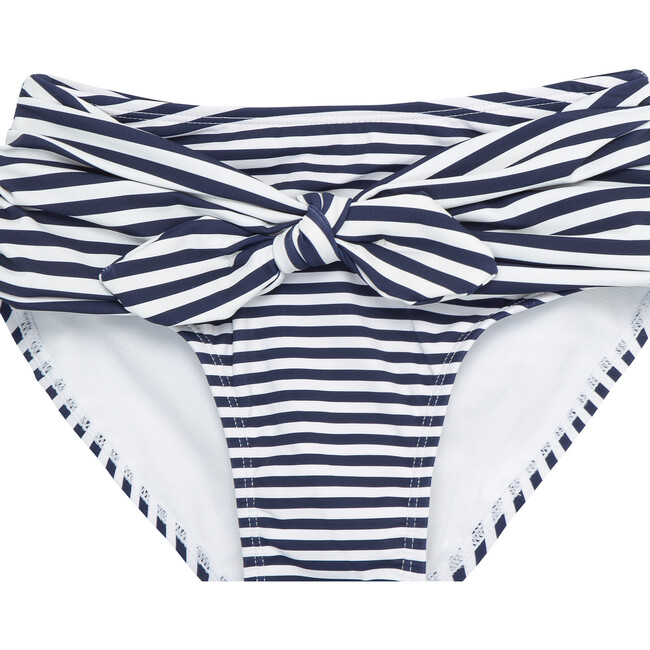 Flutter Nautical-Striped Two-Piece Swimsuit, Blue - Two Pieces - 5