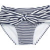Flutter Nautical-Striped Two-Piece Swimsuit, Blue - Two Pieces - 5 - thumbnail