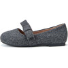 Mia Wool Ballet Flats, Dark Grey - Flats - 1 - thumbnail