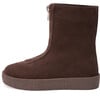 Leah Suede High Boots, Chocolate - Boots - 1 - thumbnail