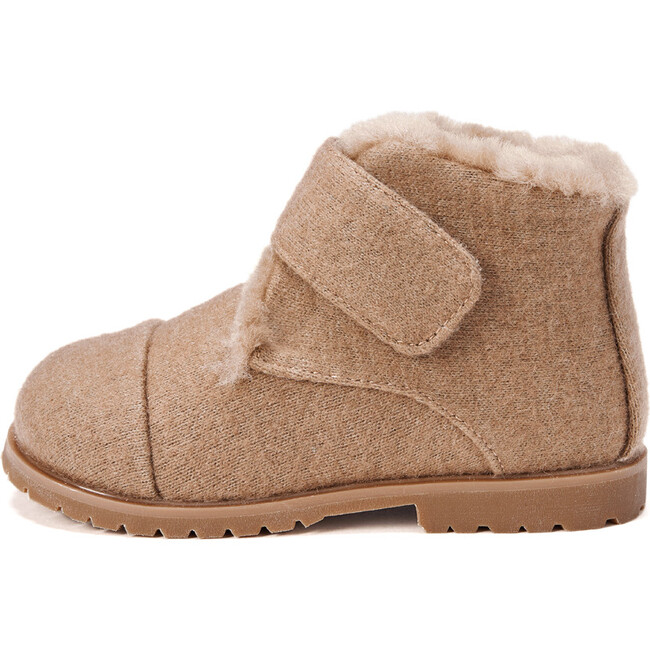 Zoey Wool Ankle Boots, Beige