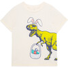 Easter Dinosaur Tee, Off-White - T-Shirts - 1 - thumbnail