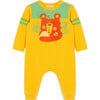 Honey Bear Coverall, Yellow - Rompers - 1 - thumbnail