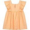 Embroidered Bunnies Dress, Coral - Dresses - 2