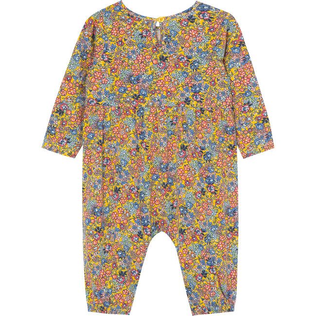 Floral Garden Coverall, Multicolors - Rompers - 2