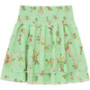 Floral Pixie Skirt, Green - Skirts - 2