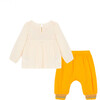 Zen Embroidery Gauze Set, Off-White - Mixed Apparel Set - 2