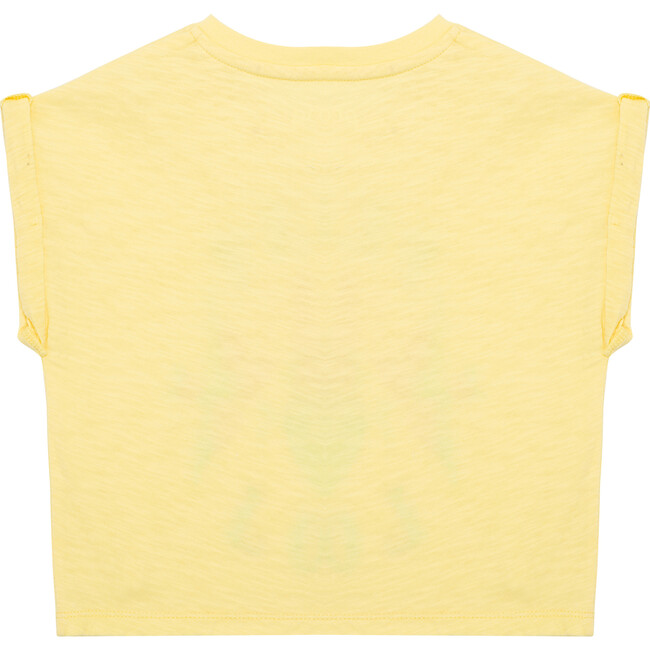 Peace and Love Tee, Yellow - T-Shirts - 2