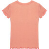 Not-So-Basic Metallic Ribbed Tee, Pink - T-Shirts - 2