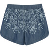 Medallion Print Shorts, Chambray - Shorts - 2
