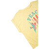 Peace and Love Tee, Yellow - T-Shirts - 3