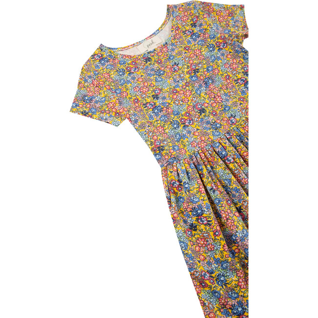 Floral Garden Knit Dress, Multicolors - Dresses - 3