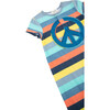 Peace Sign Coverall, Multicolors - Rompers - 3
