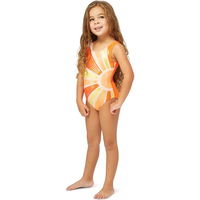 Sequin Sun Swimsuit, Coral - One Pieces - 3